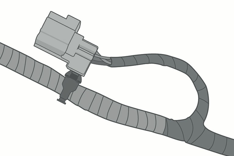 Connector Tie for Wire Harness